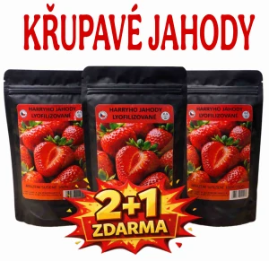 Lyofilizované Jahody 20g 2+1 ZDARMA
