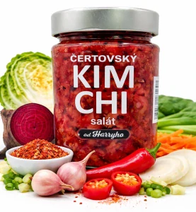 Poctivé Kimchi s červenou řepou 320g čertovské bez lednice