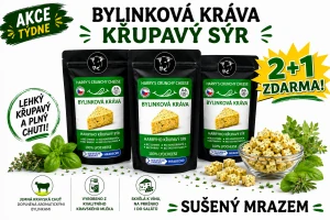 Křupavý sýr Bylinková kráva 100g 2+1 ZDARMA